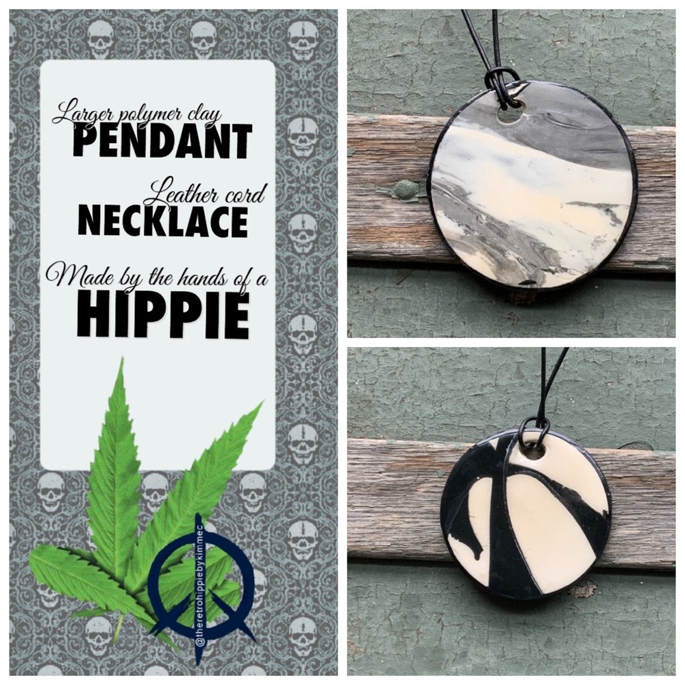 Artisan Clay Necklace Handmade